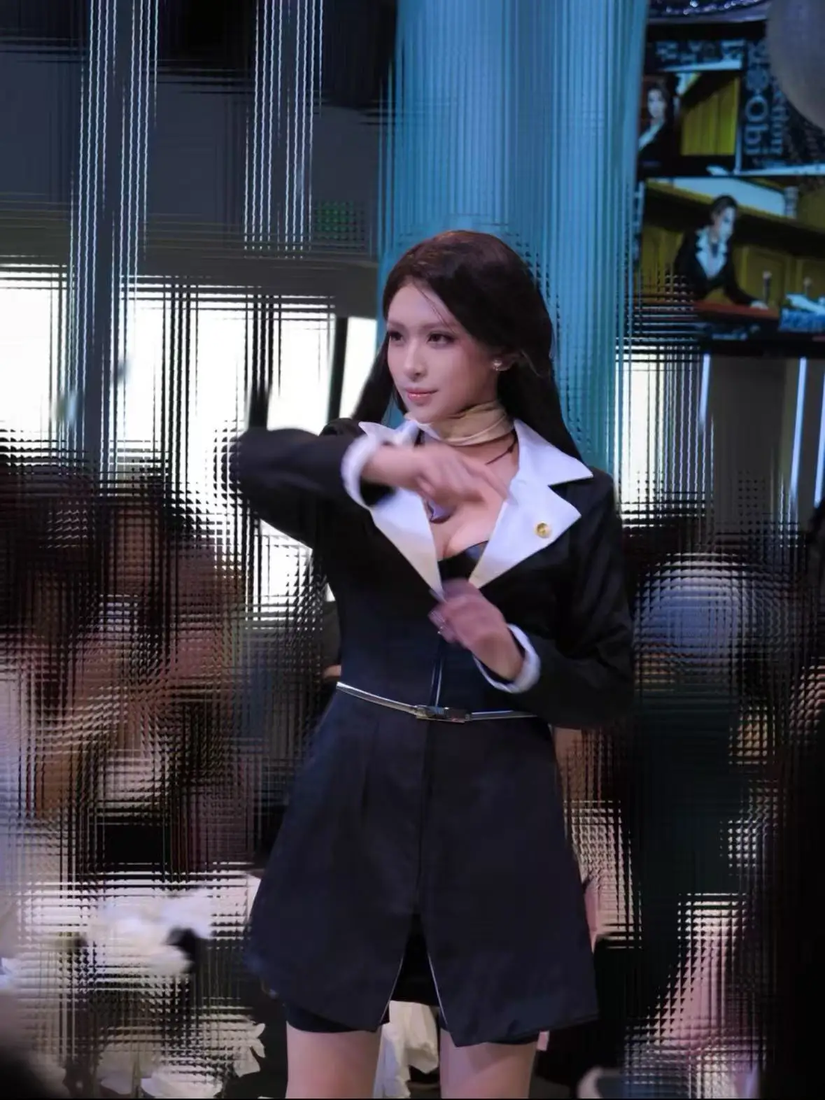 Costume de cosplay Anime Ace Attorney Chihiro Ayasato Mia Fey – Ensemble robe, jupe et perruque pour jeu de rôle avocat, directrice, sœur