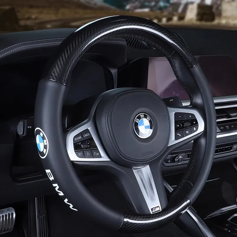 Car Steering Wheel Cover For BMW G30 G20 M3 M5 E91 E92 E93 E36 E70 X3 X4 X5 X1 E39 F30 F11 G11 F10 G08 G28 X6 F20 E60 F44 F45