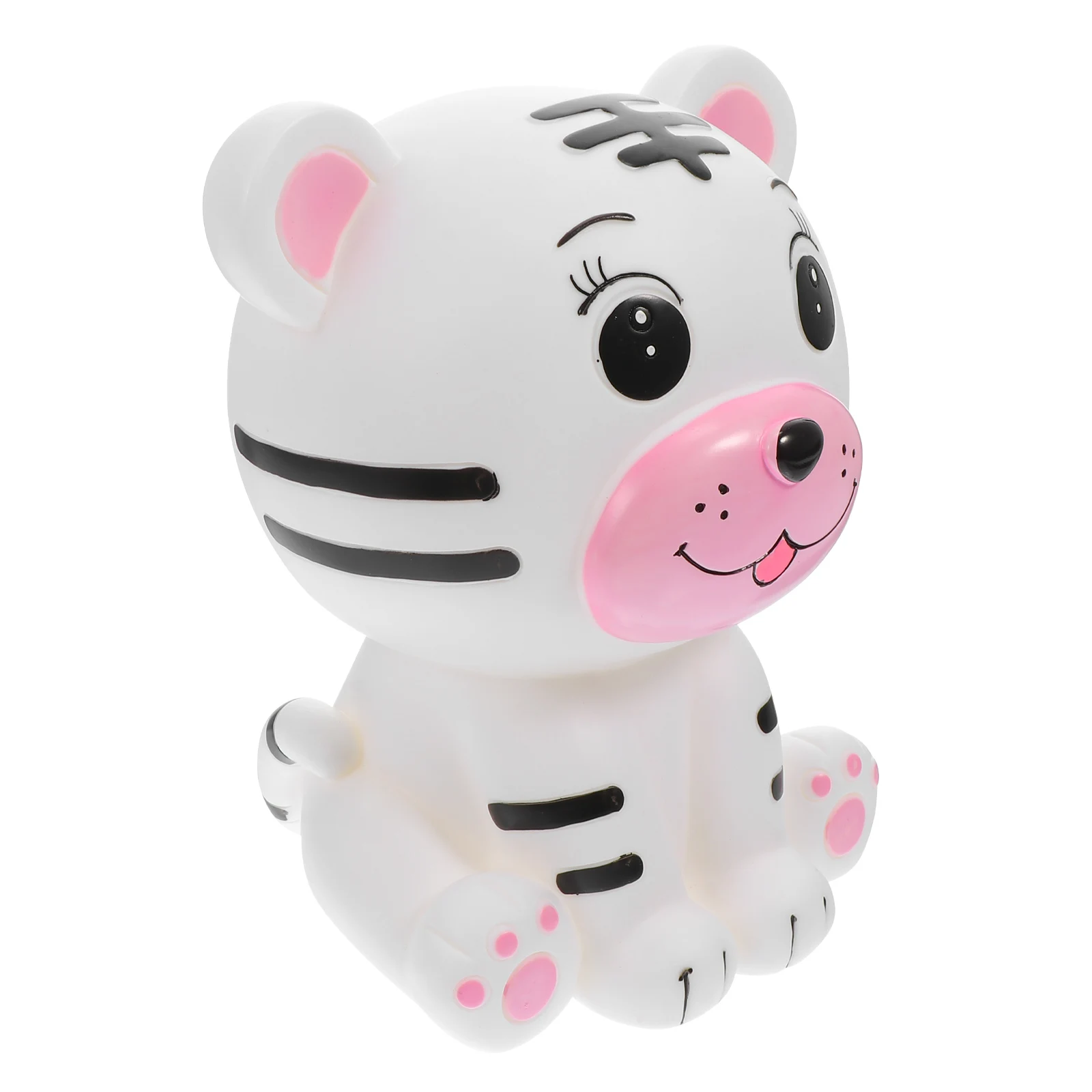 

Tiger Shape Coin Bank Adorable Piggy Bank nament Practical Money Storage Jar Vinyl Desktop Decor Easy Clean Long Lasting Home