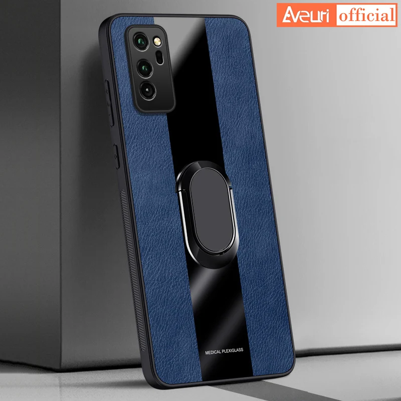 Чехол для Honor 30 Pro Plus, кожаный чехол с кольцом для Honor View 30 Pro View30 V30, роскошный Магнитный силиконовый чехол для телефона