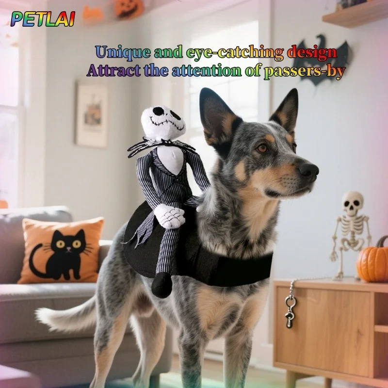 

Dog clothing vest transformed outfit funny costume Halloween Clothing horse riding apparel Pet Cat Halloween atmosphere outfit