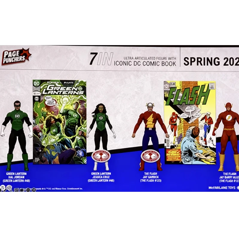 

McFarlane Toys Green Lantern Hal Jordan Jessica Cruz The Flash Jay Garrick Barry Allen 7in Фигурка Фигурки Модель Кукла