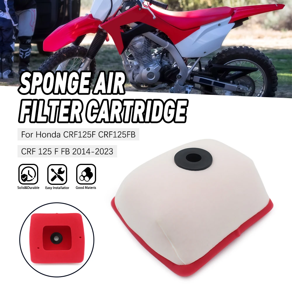 

Foam Layer Sponge Air Filter For Honda CRF125F CRF125FB 2014-2023 Motorcycle Accesories Dirt Pit Bike Motocross Parts