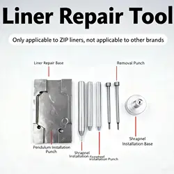 CNC Base for Zippo/Zorro Repair Lighter Replace parts Maintenance Disassembly Assembly Flint wheel Rivet Curling Punch Spring