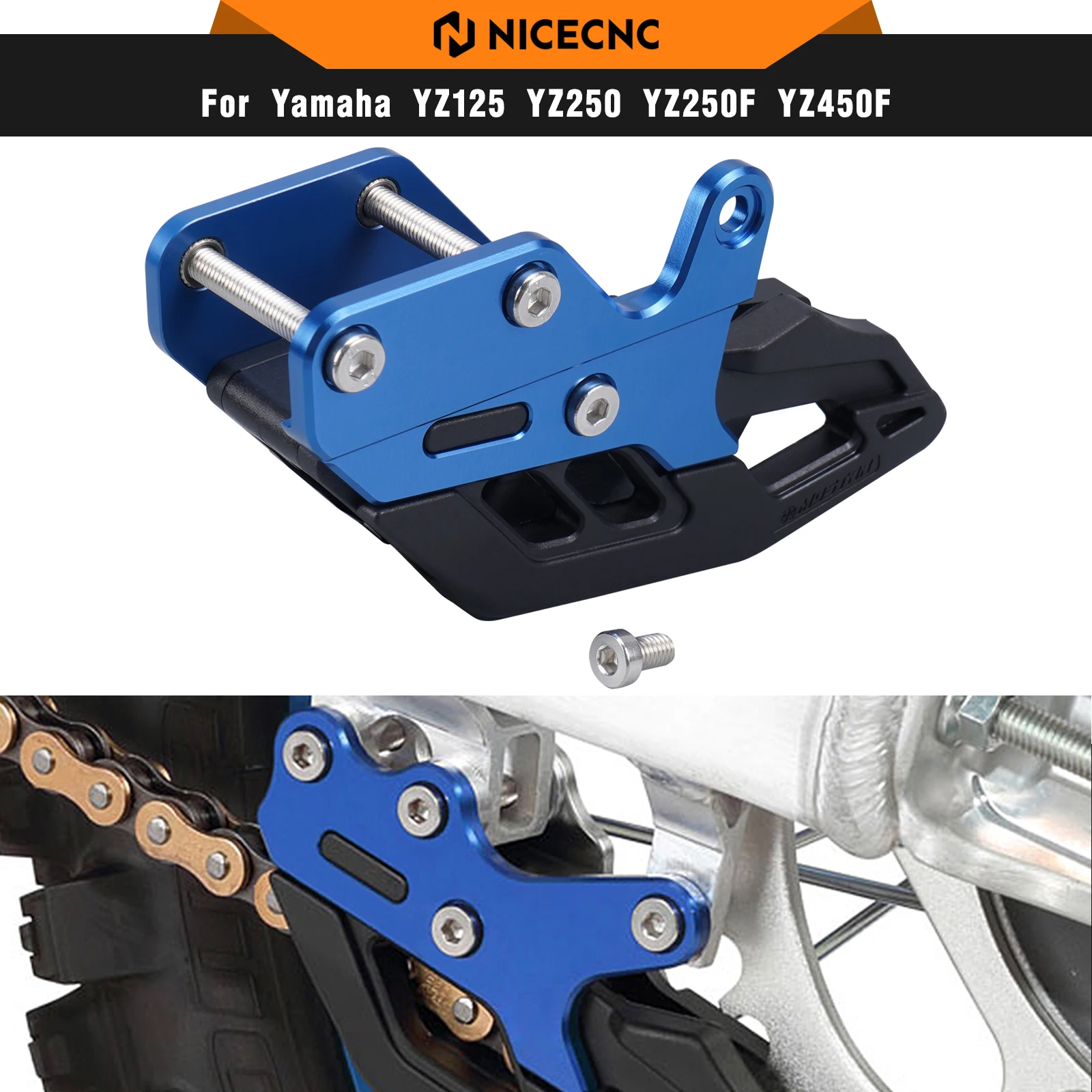 

NICECNC For Yamaha WR250R WR250X WR 250R WR 250X 2007-2022 2021 2020 2019 2018 2017 2016 2015 2014 2013 Motorcycle Chain Guide