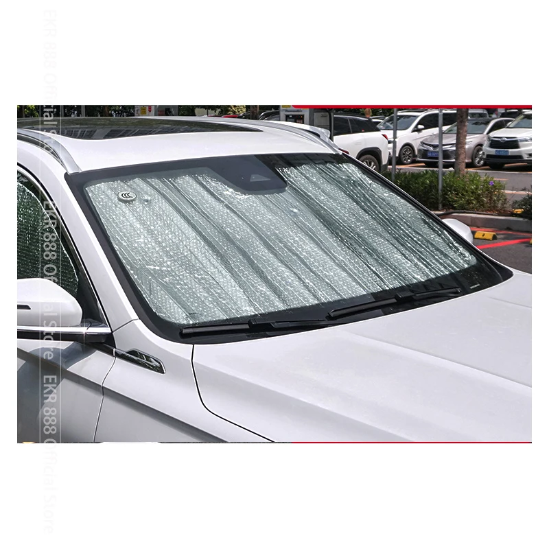 Full Covers Sunshades For Hyundai Santa Fe TM 2019~2023 2021 2022 Car Accessories Sun Protection Windshields Side Window Visor