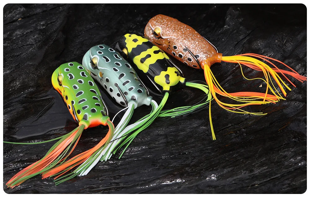 Angeln Locken Big Mouth Frosch 6cm 16g Ändern Frösche Künstliche Köder Weichen Köder Traktor Popper Fangen Snakeheafd fisch Bass – Detail 14
