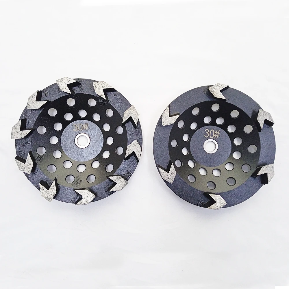 

7“ Arrow Sintered Diamond Segment Metal Grinding Disc Block Wheel for Epoxy Solidified Terrazzo Concrete
