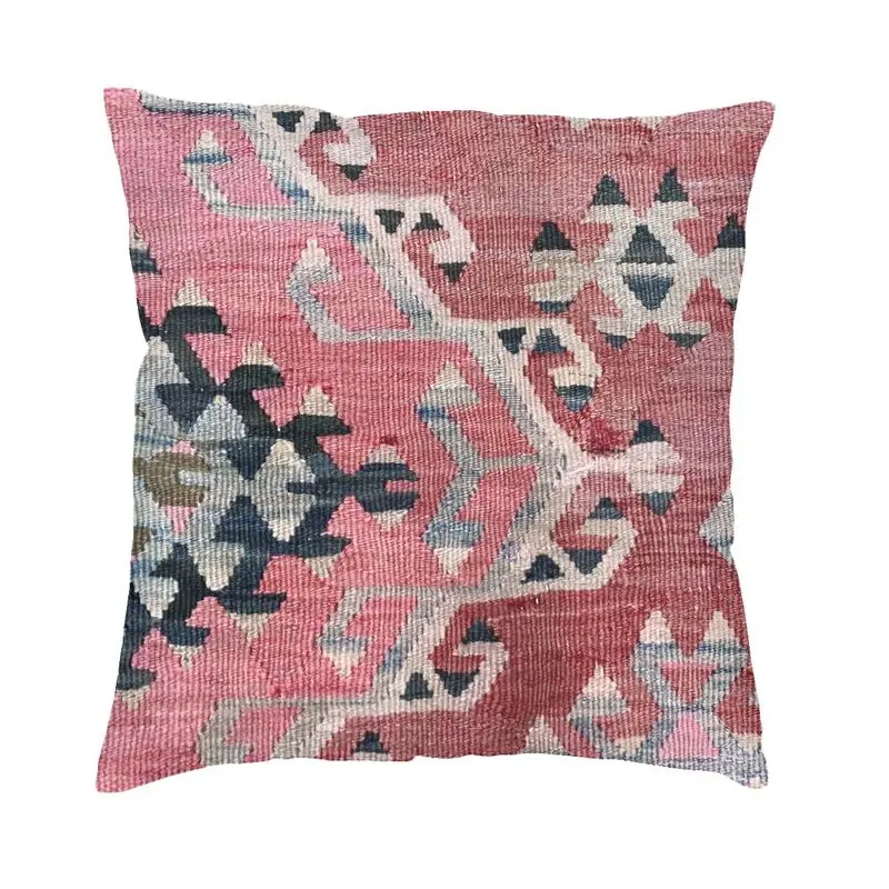 Boho Kilim Persian Carpet Woven Textile Cushion Cover Double Side Print Turkish Tribal Ethnic Art Floor Pillow Case Pillowcase