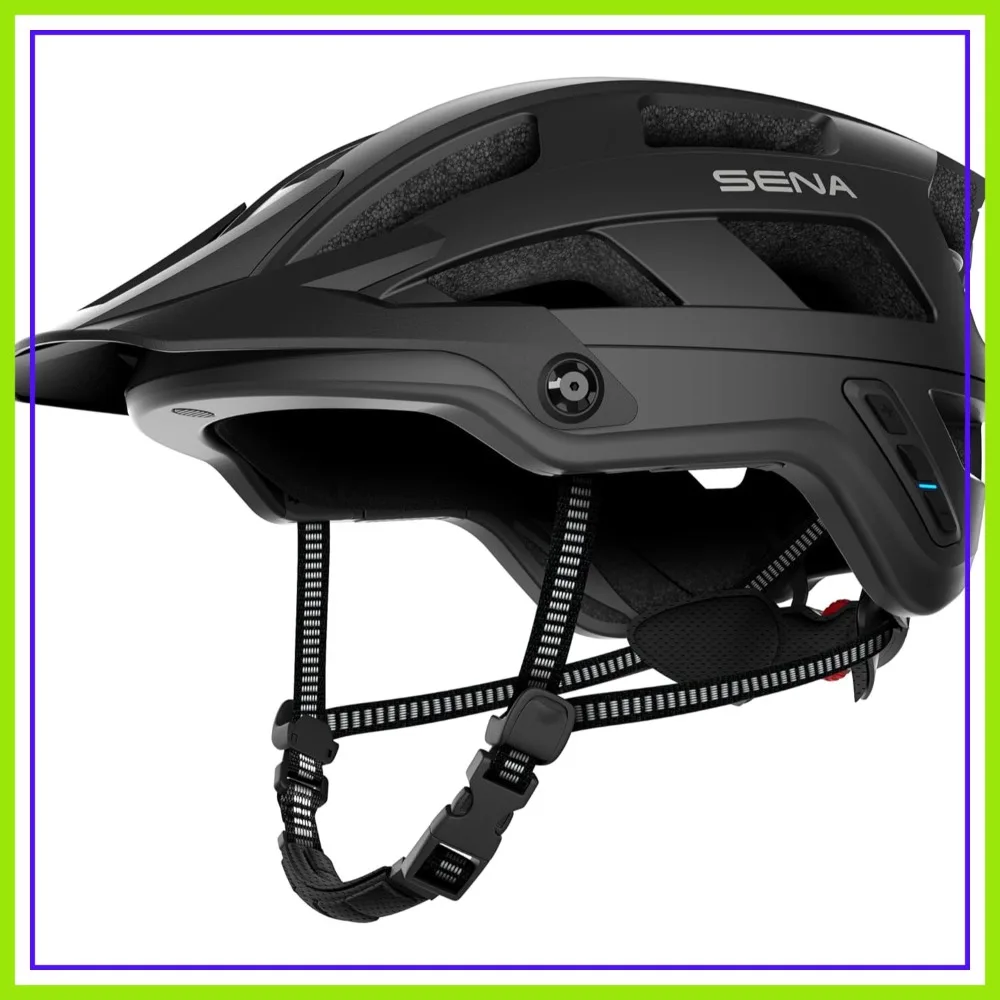 

Bluetooth Mesh Intercom Mountain Bike Helmet with Tail Light, 4-Way Communication