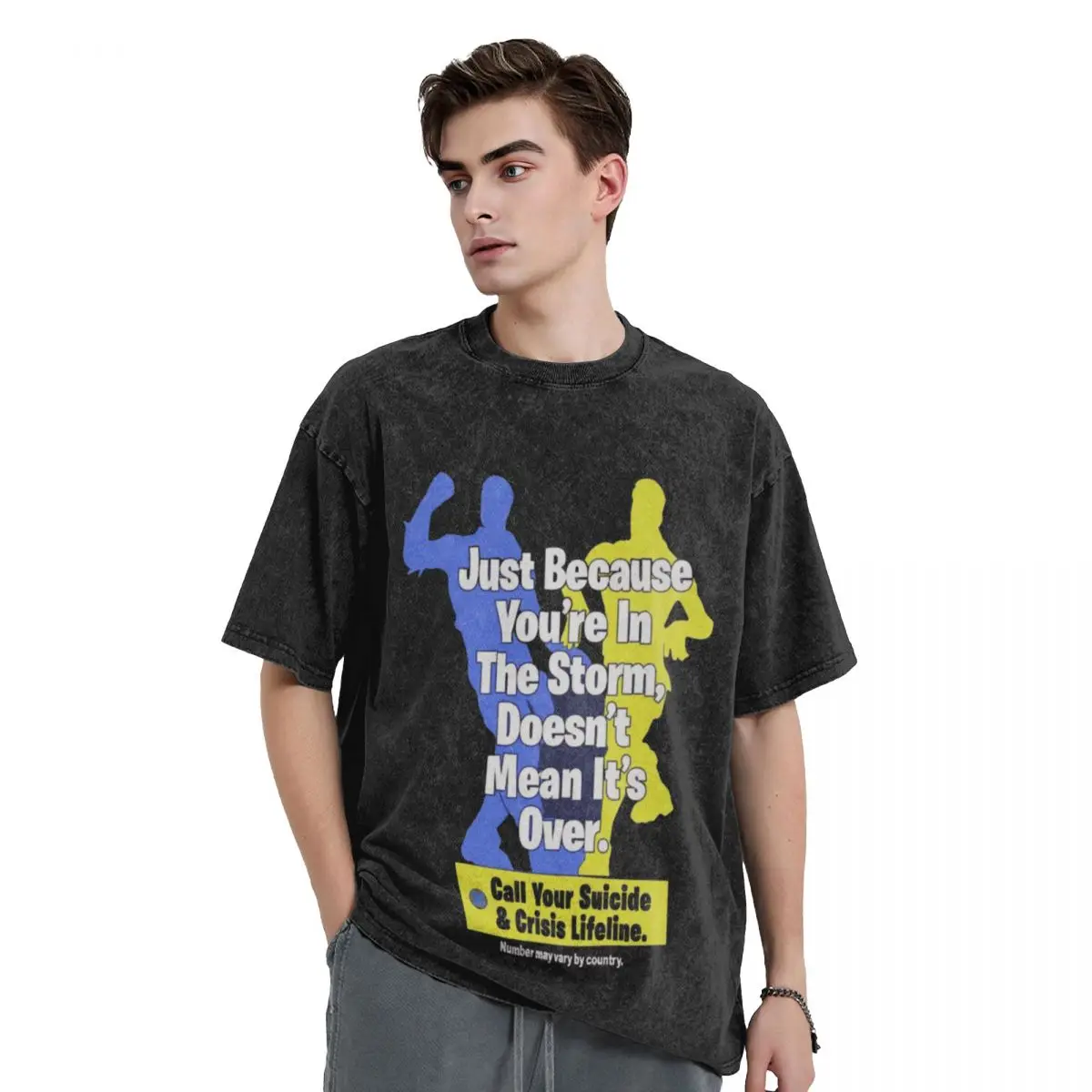 

Just Because You're In The Storm Doesn't Mean It's Over T-Shirt basketball graphic tees man t shirt men clothings