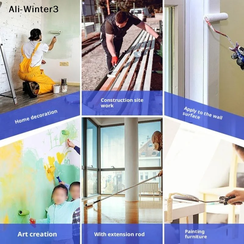 

【Wtr3】11Pcs 2025 Paint Roller Kit Get Professional-Looking Walls with 4 Inch Rollers & Covers For Hotel/Restaurant/Commercial