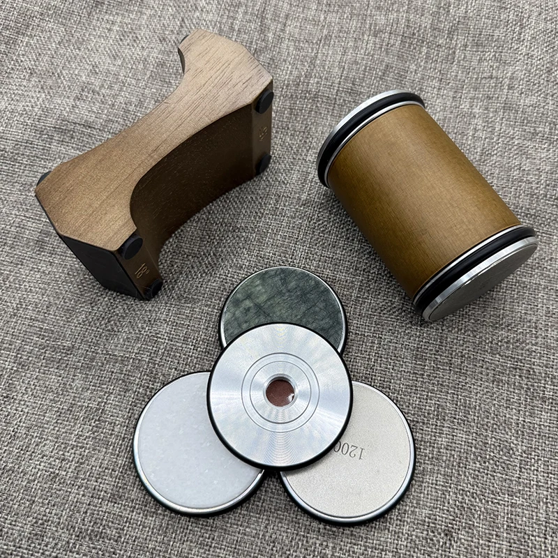 Multi-Angle Roller Knife Sharpener 2025 Newest - 12° 15° 18° 20° with Stones - Easy & Fast Sharpening Tool for Kitchen & Camping