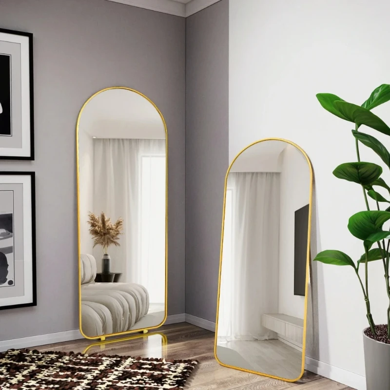 full-length-mirror，-frame-arched-freestanding，floor-mirror，modern-decor-large-size-，body-mirror，bedroom-living-room-home-decor