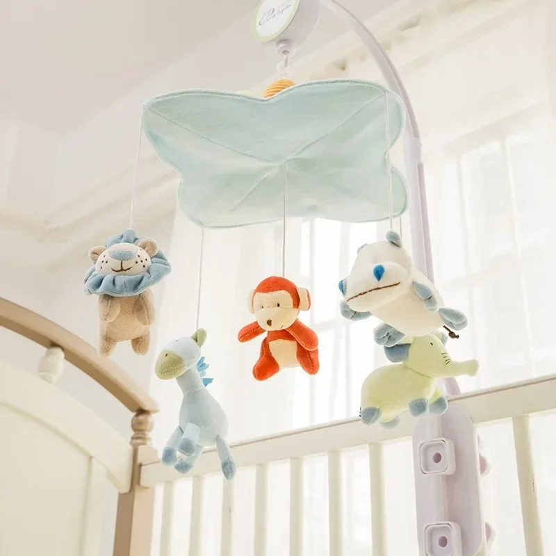 Sonajeros móviles de fieltro suave para cuna, caja de música para recién nacido, juguete colgante, soporte para cuna, regalos para bebés