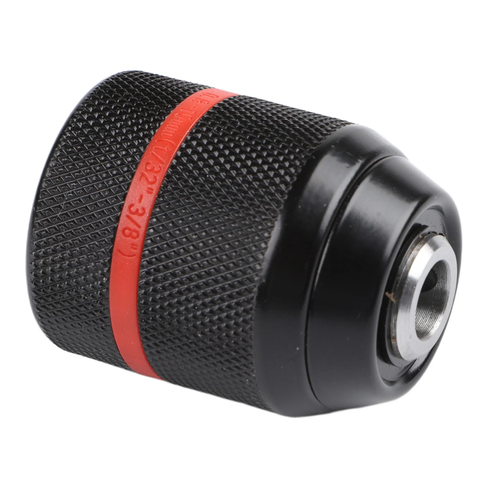 Drill Chuck with 3/8-24UNF Thread Interface and Ratchet-Driven Torque Amplification for Stronger Clamping 0.8 to 10 mm