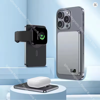30000mAh Magsafe Power Bank Magnetic Wireless Charger Powerbank with Stand for IPhone 16 15 Samsung Huawei Xiaomi Mini Poverbank