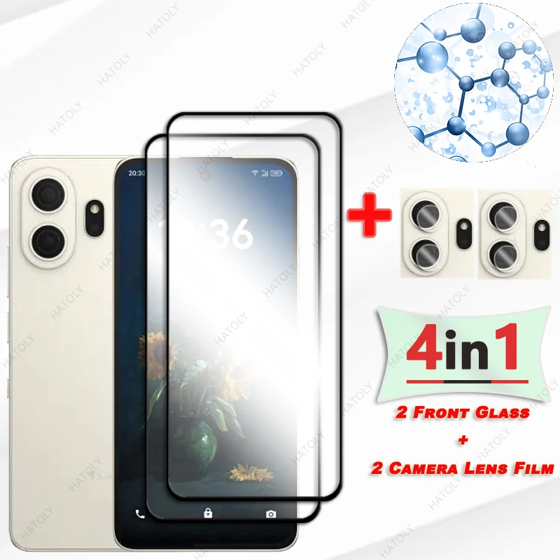 

For TCL NxtPaper 70 Pro Glass Black Edge Protective Film For TCL NxtPaper 70 Pro 5G Film Screen Protector Camera Lens Protector