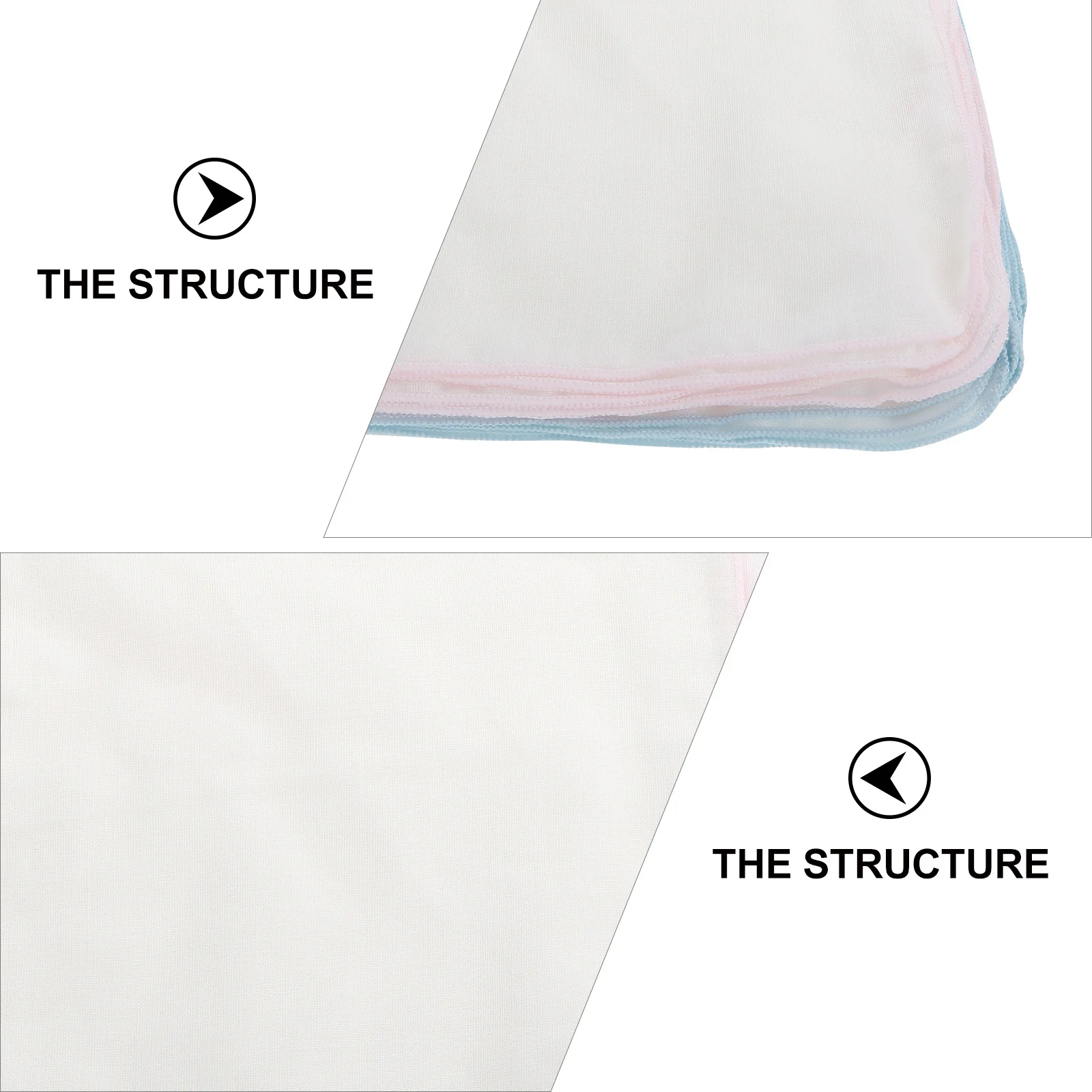 20Pcs Baby Saliva Towels Cotton Soft Washable Reusable Face Wipes for Toddler Infant Nursing Dining Use Baby Cotton Wipes