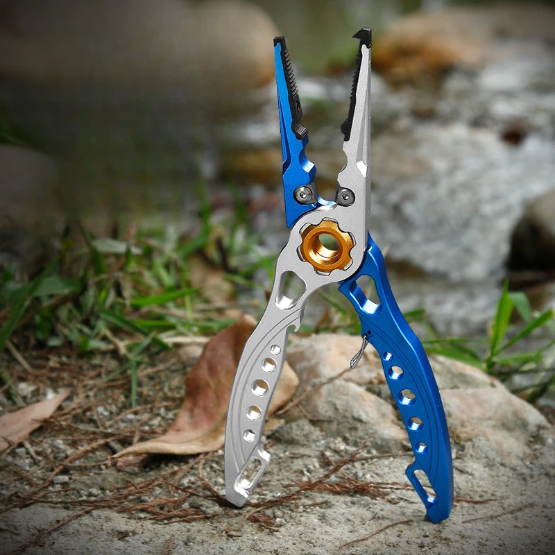 

Multifunctional New Lightweight Aluminum Alloy Lure Pliers Fishing Pliers Fishing Cut Open Loop Lead Pressing Fishing Gear