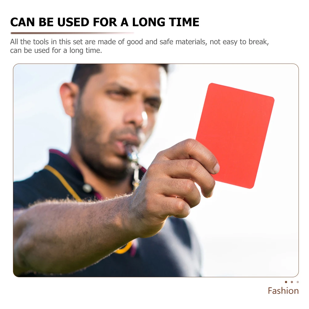 

Referee Penalty Suit Card Soccer Kit Professional Football Sports Cards Game Notebook Whistles