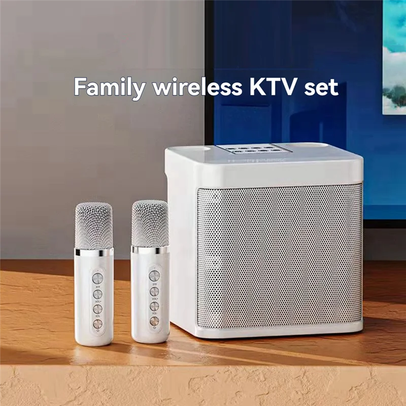 

Leading-KD-203 Karaoke Set Karaoke Speaker Wireless Bluetooth Dual Microphone Speaker Microphone Machine
