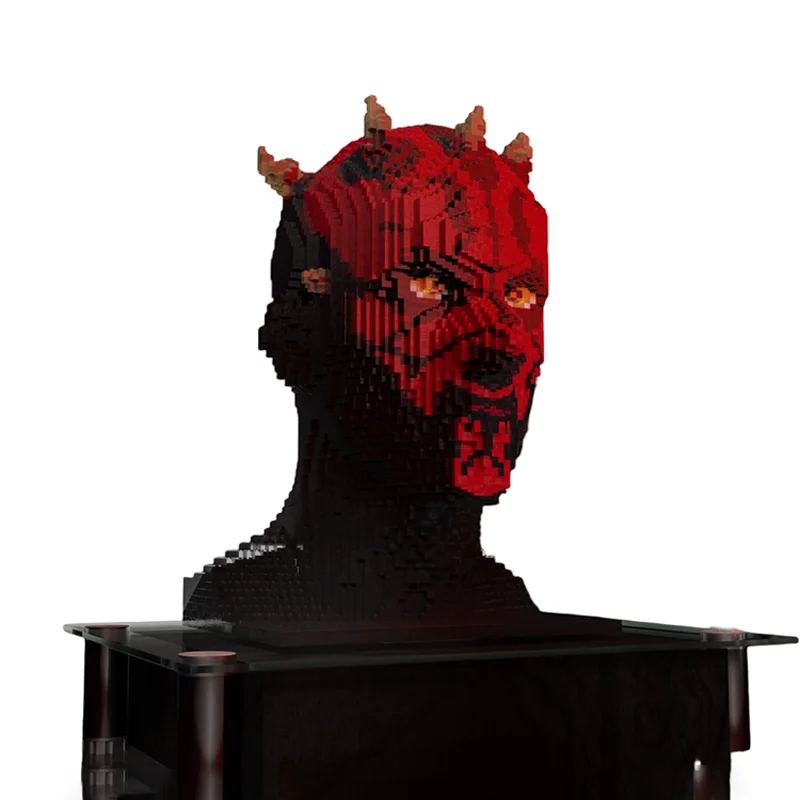 8890pcs MOC SW Darth MauI Bust Star Battle Ultimate Collector Series Model Building Blocks Construction Toy Christmas Gifts 3D