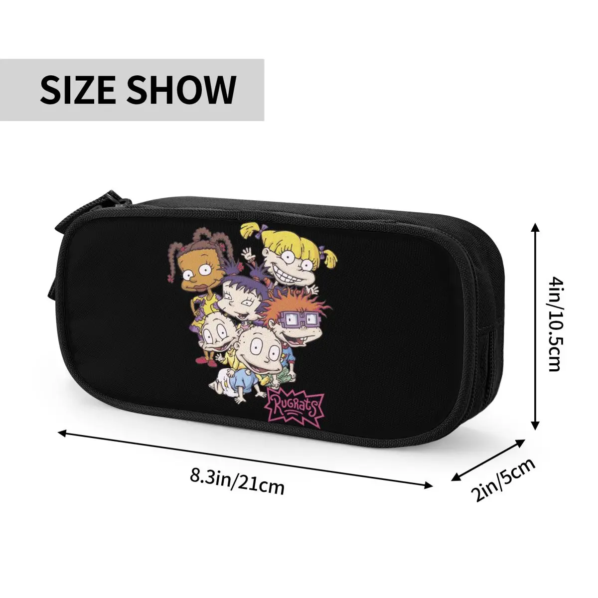 Imagem -06 - Criativo Rugrat Pile Pencil Case Pen Holder para Estudante Grande Bolsa de Armazenamento Material Escolar Papelaria Presentes