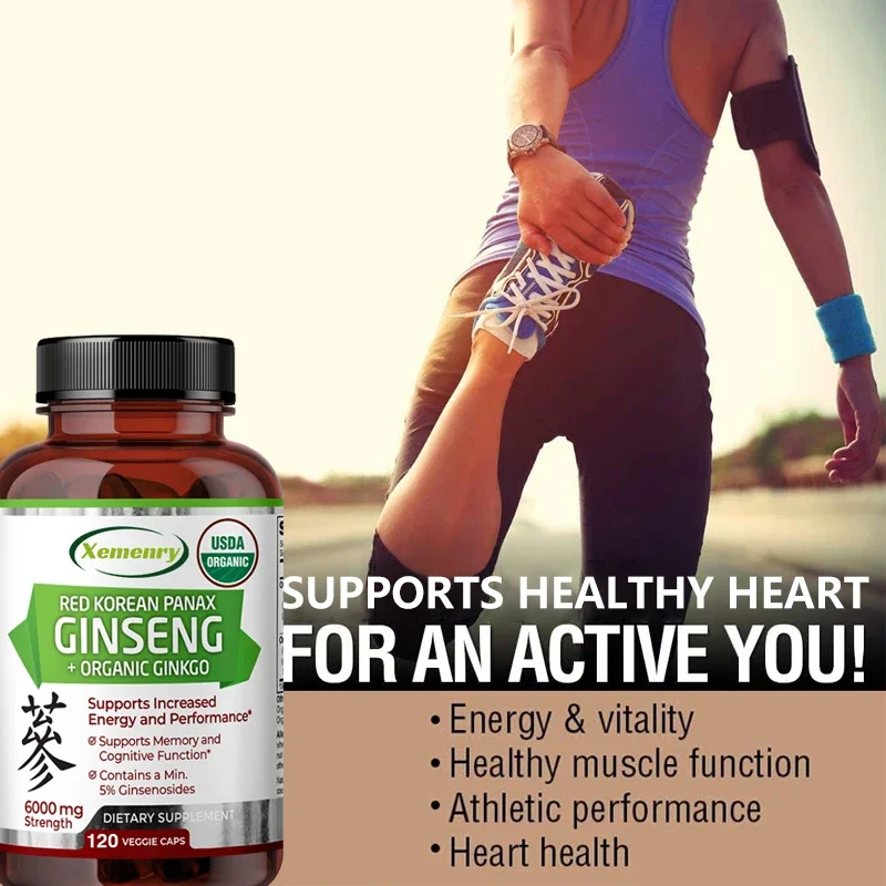 Pure Red Ginseng Extract - Energy Booster Natural Endurance Supplement for Performance, Focus, Vitality and Immune Support - Image 5