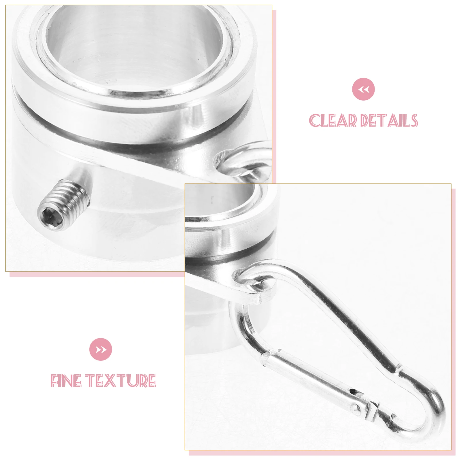 

2 pcs Flag Pole Rings Rotating Anti Wrap Flagpole Mounting Ring Aluminum Alloy Flagpole Accessories For Outdoor Use