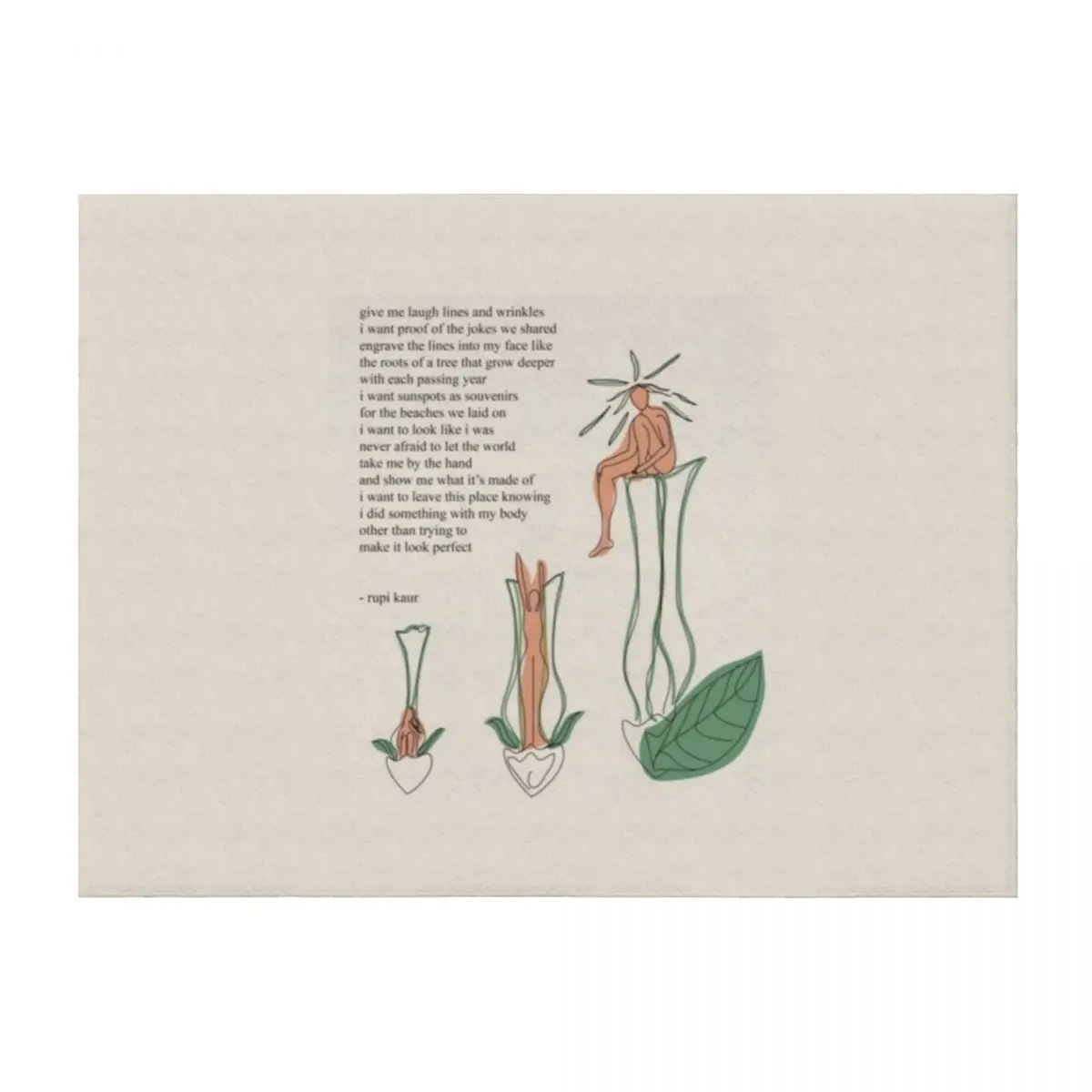

Poem by rupi kaur Throw Blanket Hairys Sofa christmas gifts Nap Blankets
