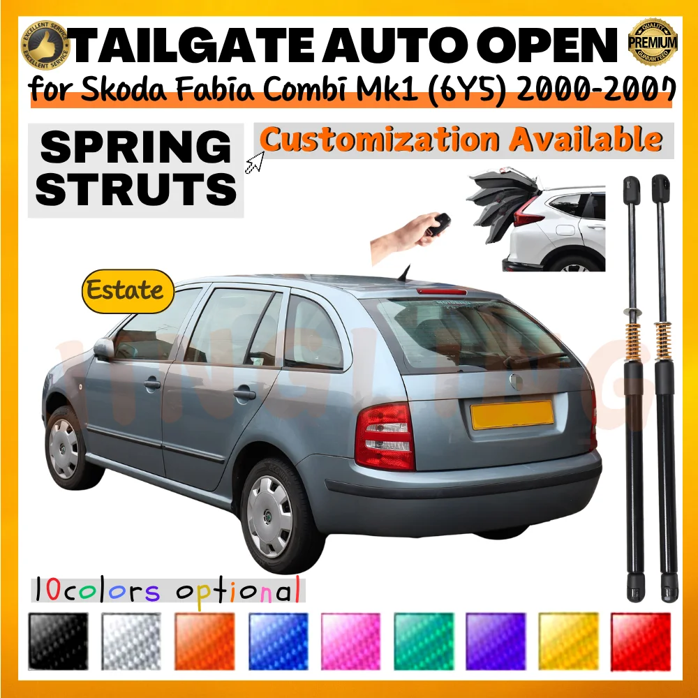 

Qty(2) Trunk Struts with Spring for Skoda Fabia Combi Mk1 (6Y5) Estate 2000-2007 Rear Tailgate Boot Lift Support Shock Absorbers