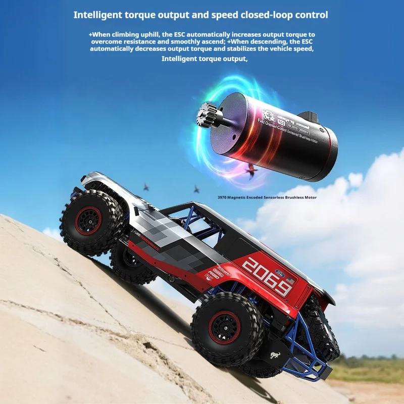 

2025 Meijiaxin Hyper 1/8 H8P 4WD RC автомобиль моделирование дистанционного управления электрический бесщеточный альпинистский внедорожник модель игрушка для мальчика Gif