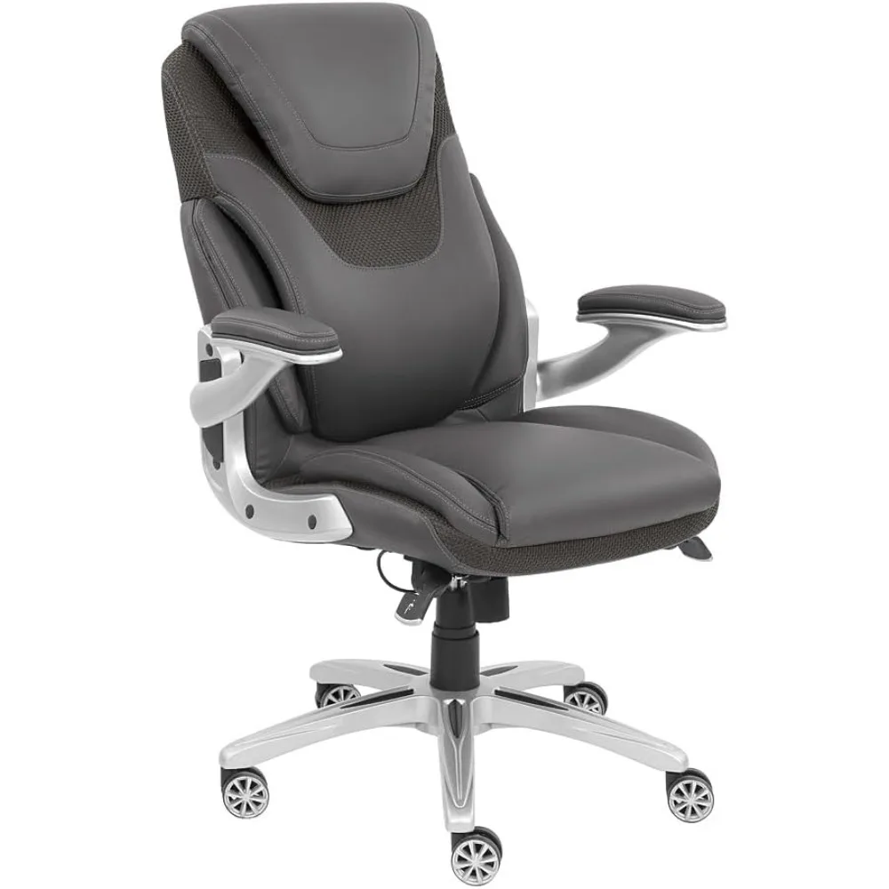 كرسي مكتب تنفيذي من الجلد الصناعي NBF Avanti - كراسي مريحة بأذرع قابلة للطي كرسي مكتب حديث مع قزحي الألوان