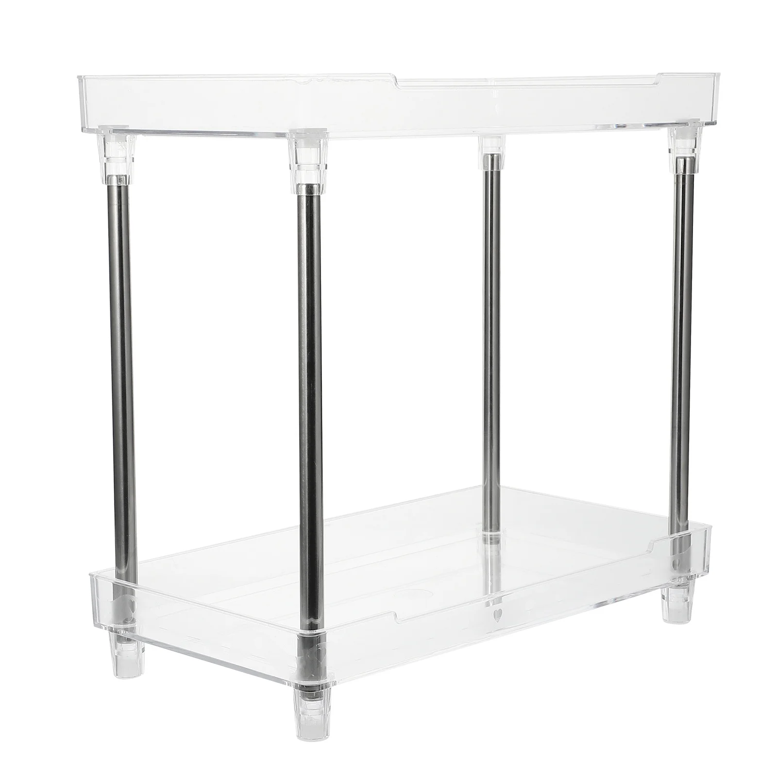 

Makeup Organizer 2 Tier Vanity Storage Display Holder Dresser Organizer Minimalist Design Bathroom Bedroom Essentials