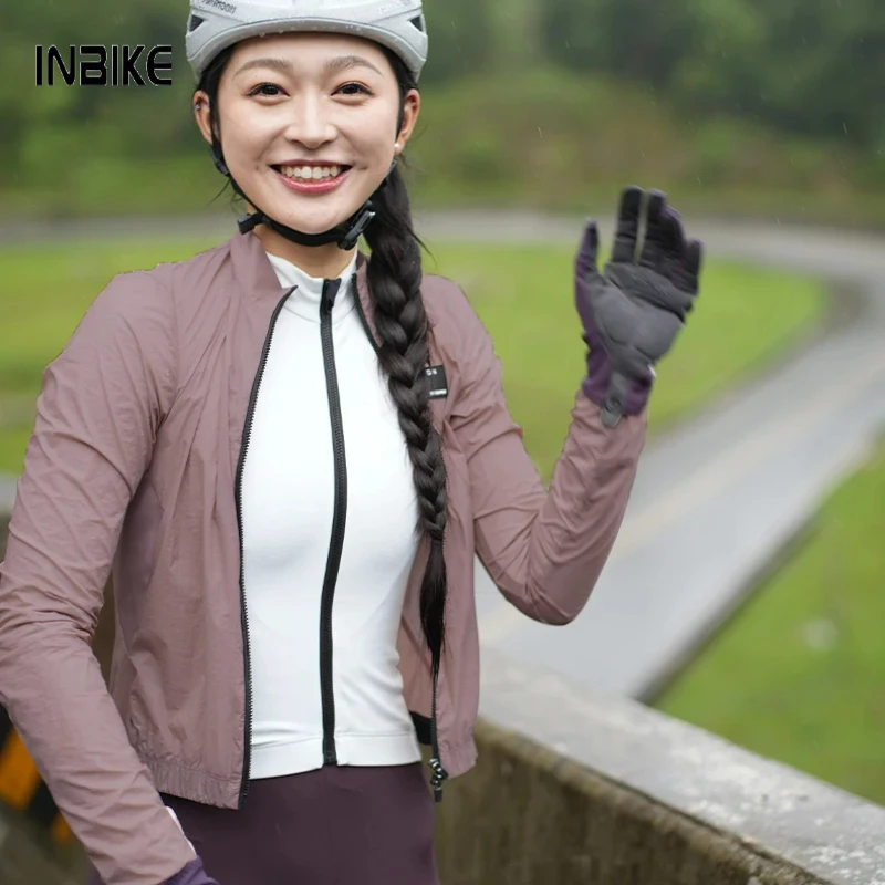 

INBIKE Women's Cycling Windbreaker Lightweight UV-Resistant Bicycle Jacket Perfect For Road Mountain Cycling Sports