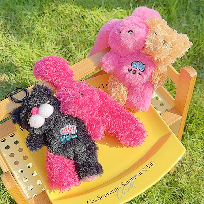 Miniso Double-headed City Plush Keychain Pendant Creative Kawaii Keychain Best Birthday Gift Christmas Gift for Friends