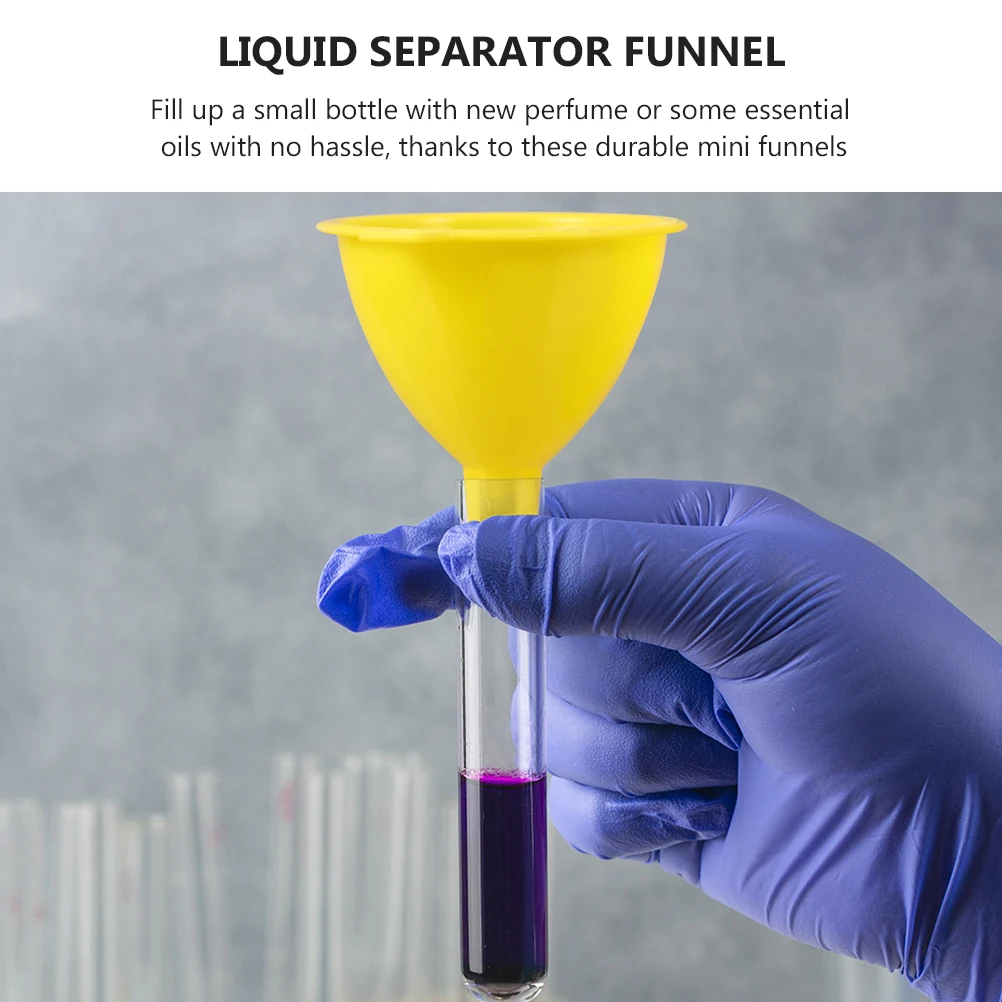 

25 Pcs Plastic Funnel for Bottles Small Coffee Science Experiment Multi purpose Liquid Separator Perfume Dispensing Tool