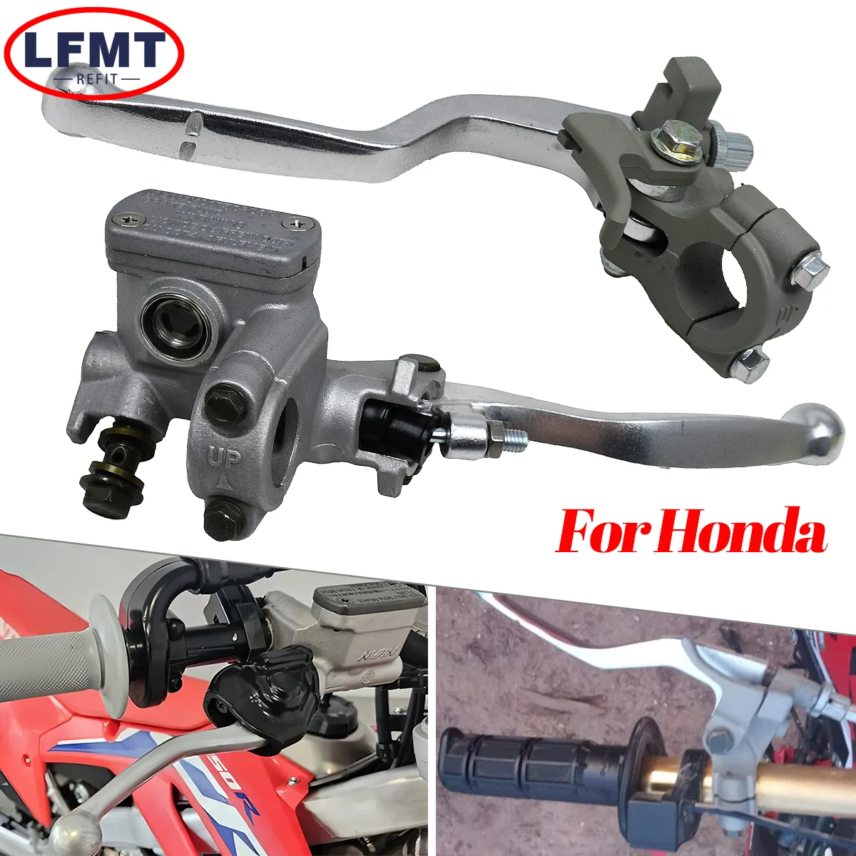 Palanca de Freno Hidráulico y Palanca de Embrague para Motocicleta Honda CR CRF 250X 450X 150R 250R 450R 250RX 450RX 125F 125R 230F
