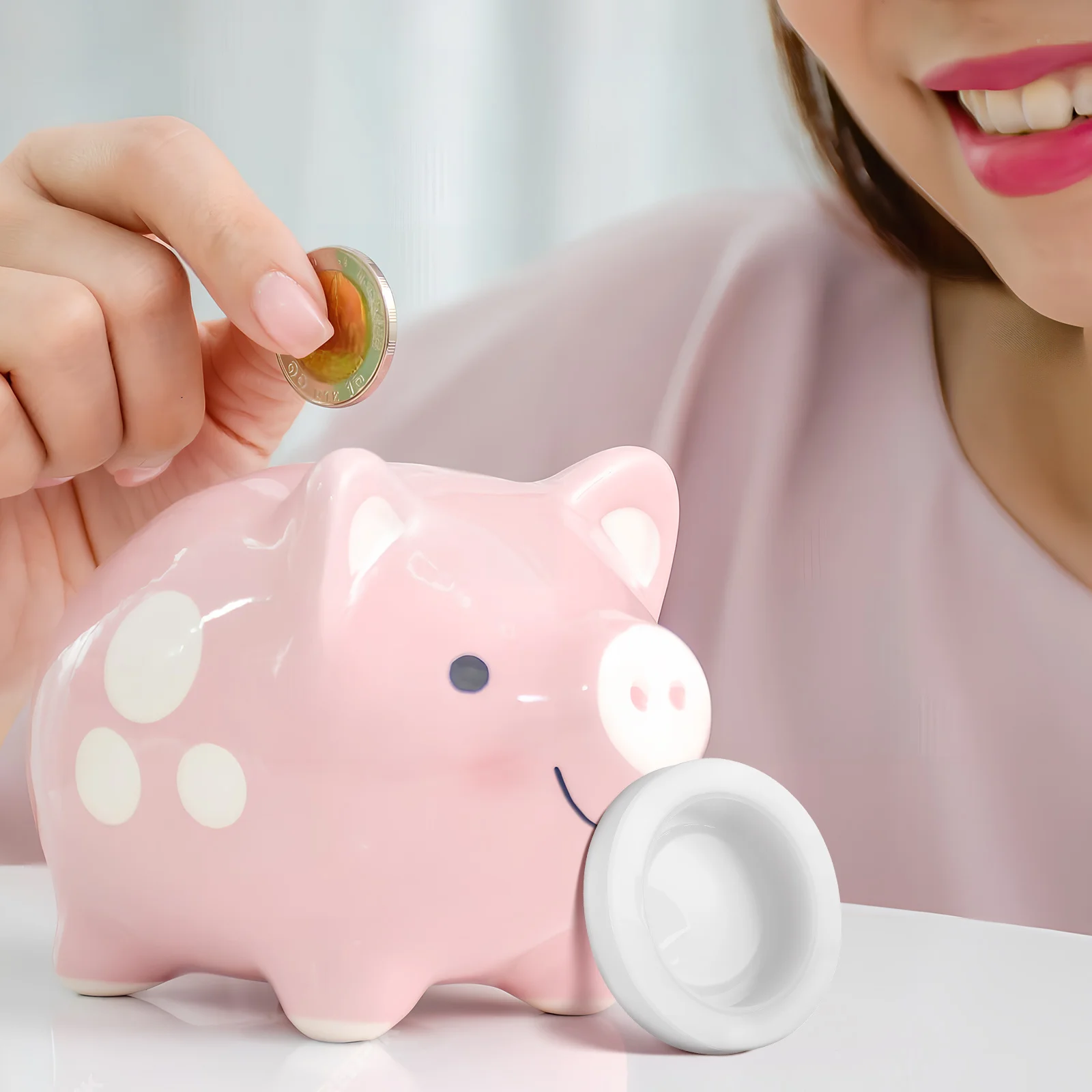 5Pcs Round Plug Stoppers PVC for Piggy Bank Bottom Replacement Cap for Money Box 25Mm 26Mm 30Mm 32Mm 38Mm Plug Stopper