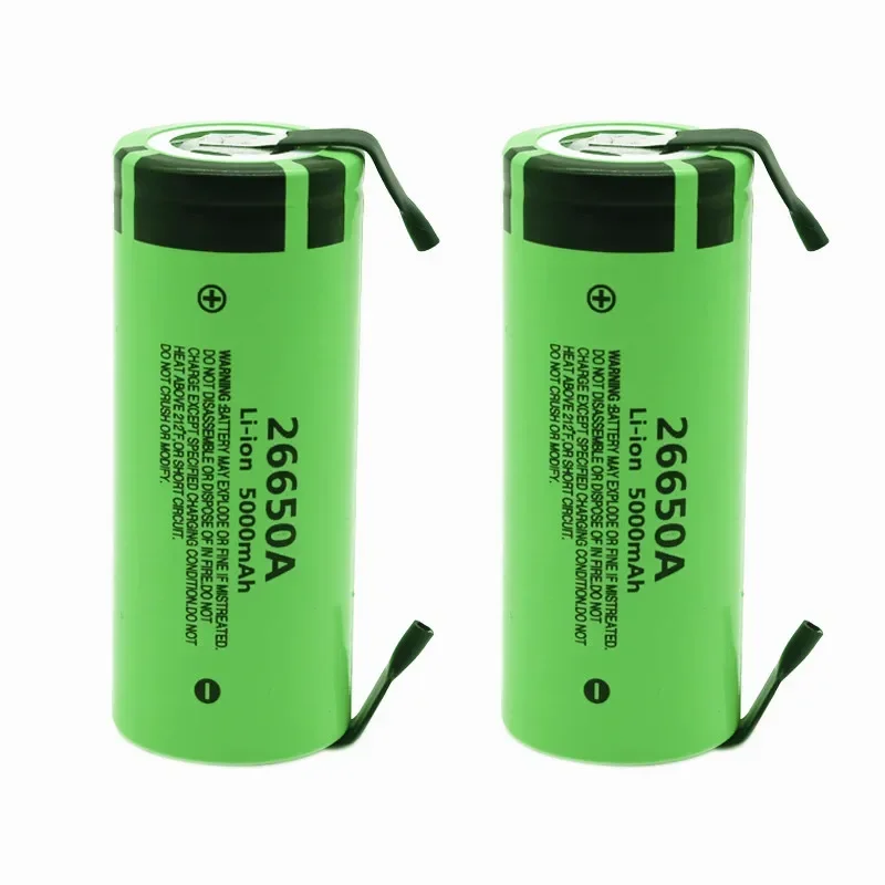 2023 100% Nouvelle Batterie Originale Pour 26650A 3,7 V 5000mAh Haute Capacité 26650 Li-Ion  Avec Nickel