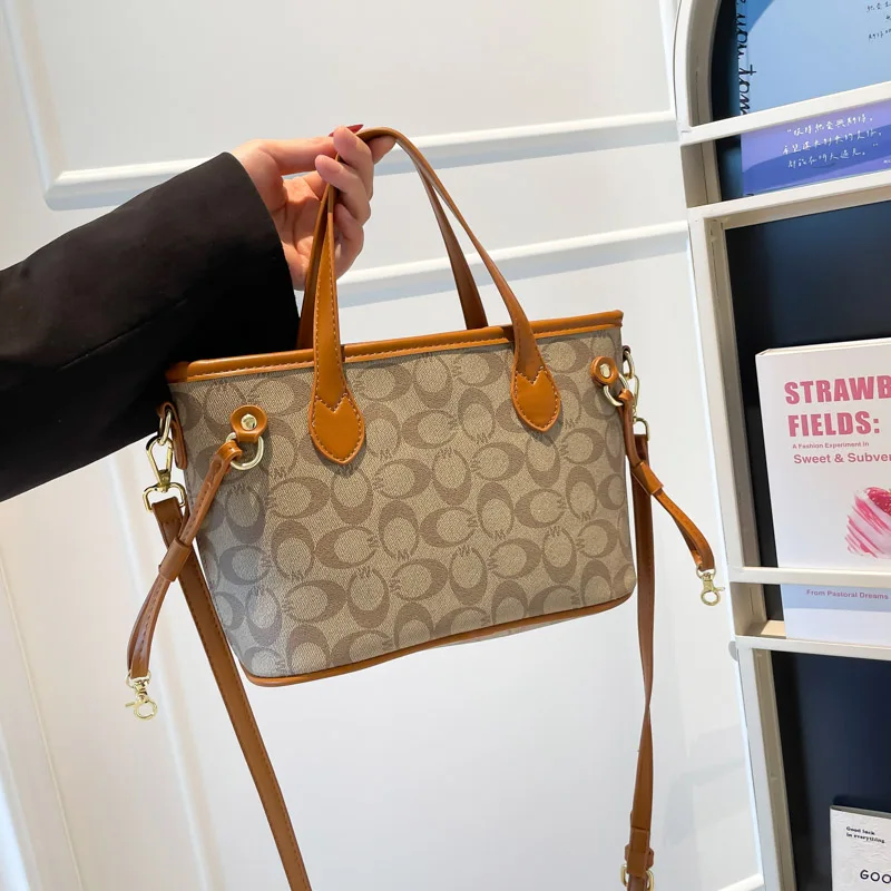 トレンディで洗練された女性用ショルダーバッグ、有名デザイナーによるレザークロスボディメッセンジャートートハンドバッグ、エレガントな女性向け