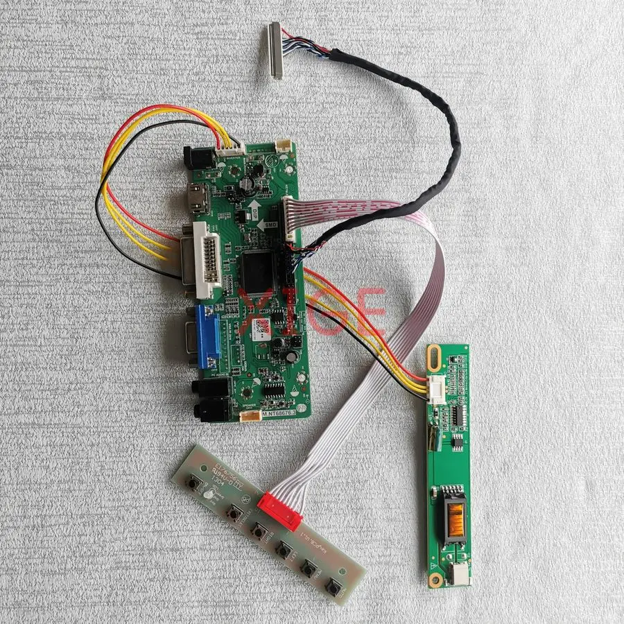 

Screen Drive Controller Board Fit LP154WX4 LP154WX2 LP154W01 LP154WX5 VGA DVI HDMI 30 Pins LVDS 1280*800 1280x800 1-CCFL Kit DIY