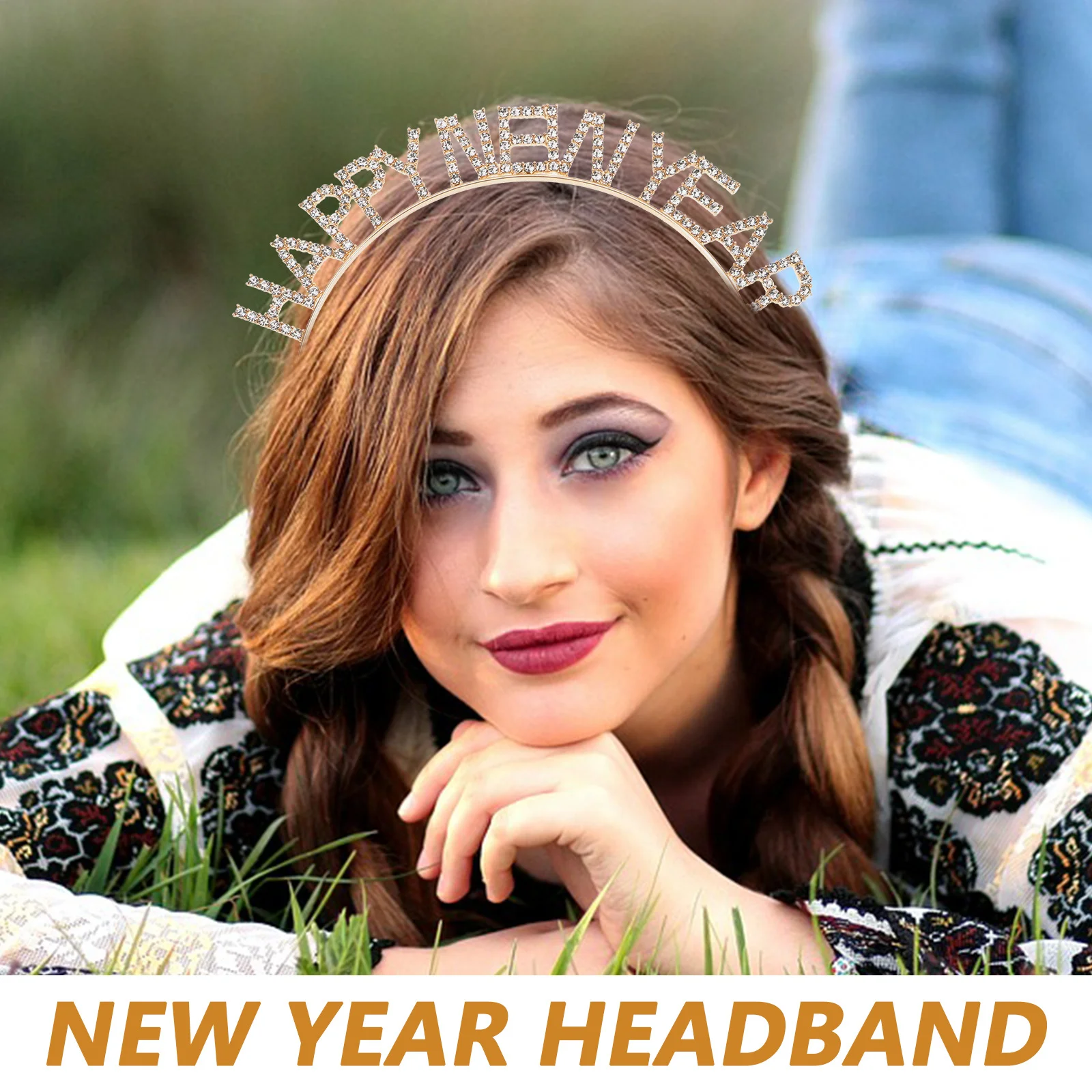 New Year Headband Delicate Party Hairband Reusable Photo Booth Props Festival Party Supplies Spring Festival Headdress