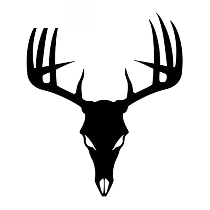 

Hunting Deer Hunter Antlers Creative Decals Fashion Car Window Decals Personalized Pvc Waterproof Decals Black/white, 18cm*15cm