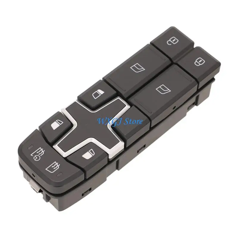 37JE Truck Cab Door Control 22154237 Replacement Window Panel with Lock Icons, ABS Housing, Single Unit for Routine Maintenance