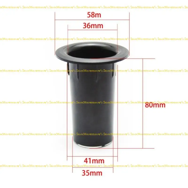 W91A 10pcs مكبر صوت خزانة فتحة صوت أنبوب الصوت تحت إشراف مكبر الصوت منفذ أنبوب أنبوب السماعة طيار ثقب الكريب الموزعة