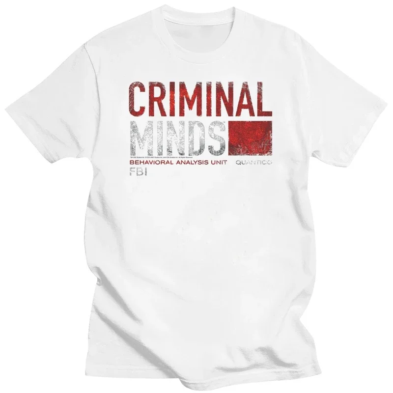 Classic Tshirt Criminal Minds Fbi Cbs T Shirt Oversize Men'S T-Shirt Family Tshirts for Men Discount Cotton Print T Shirts 2024