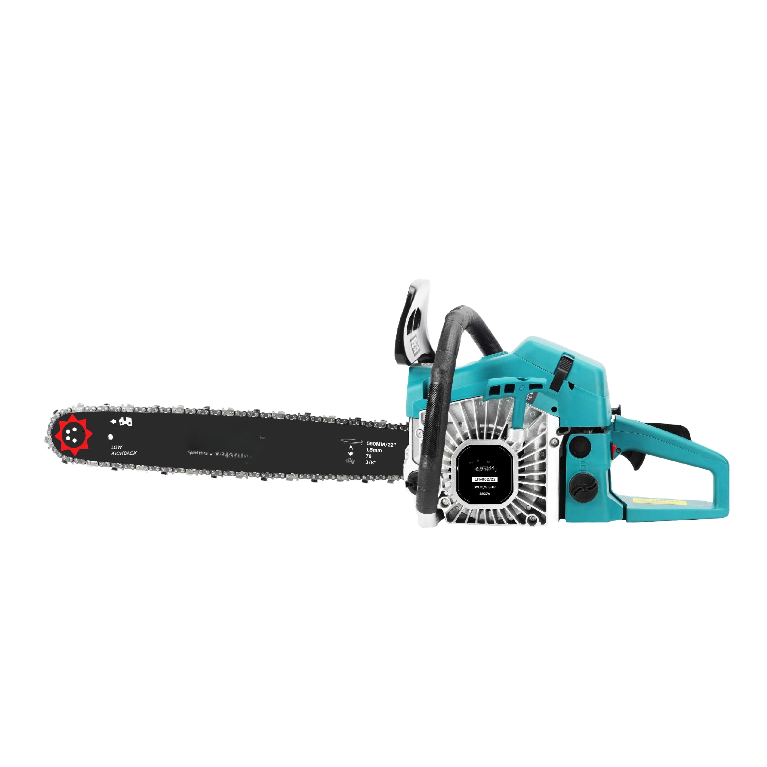 

22 Inch 3.8HP 2800W 62cc Chainsaw Gasoline Petrol Powered Chain Saw Machine Tree Cutting