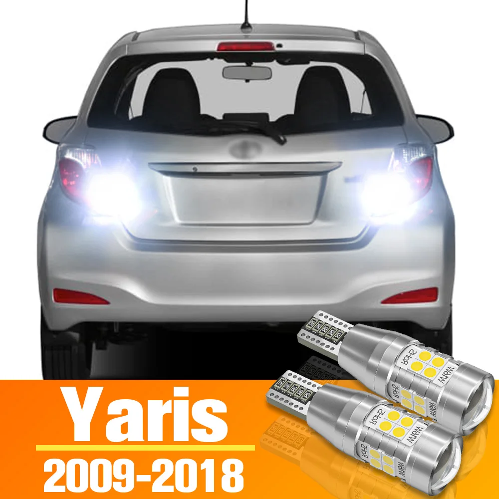 2pcs LED Reverse Light For Toyota Yaris Vitz Accessories Bulb 2009-2018 2010 2011 2012 2013 2014 2015 2016 2017 Backup Back up L